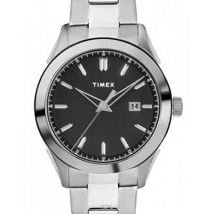 Orologio da uomo Timex Torrington quadrante nero in acciaio inossidabile al quarzo TW2R90600