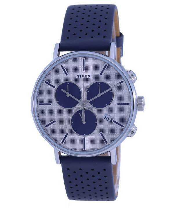 Timex Fairfield Supernova cronografo cinturino in pelle al quarzo TW2R97700 orologio da uomo