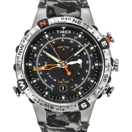 Orologio da uomo Timex Expedition North Tide-Temp-Compass cinturino mimetico quadrante nero al quarzo TW2V22300 100M