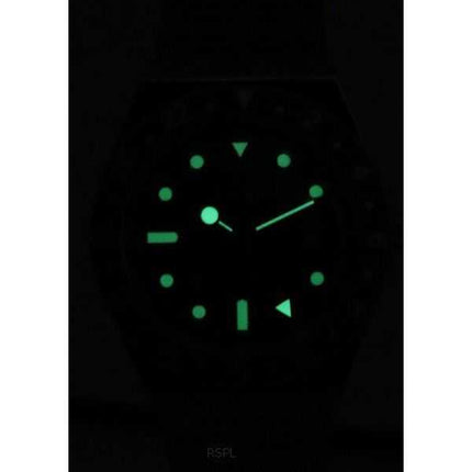 Orologio da uomo Timex Q GMT in acciaio inossidabile con quadrante nero al quarzo TW2V38000