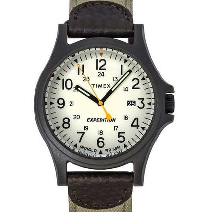 Orologio da uomo Timex Expedition Camper Acadia quadrante crema al quarzo TW4B23700