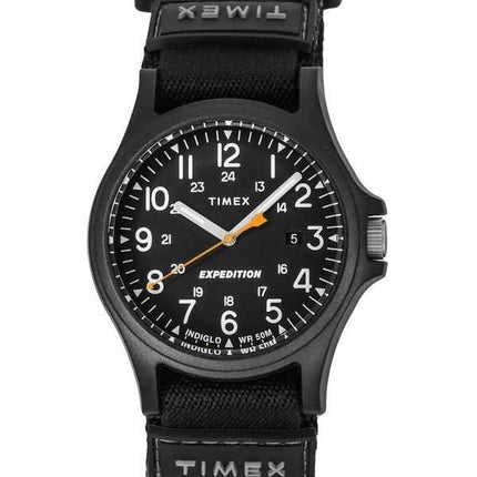 Orologio da uomo Timex Expedition Acadia con cinturino in nylon quadrante nero al quarzo TW4B23800