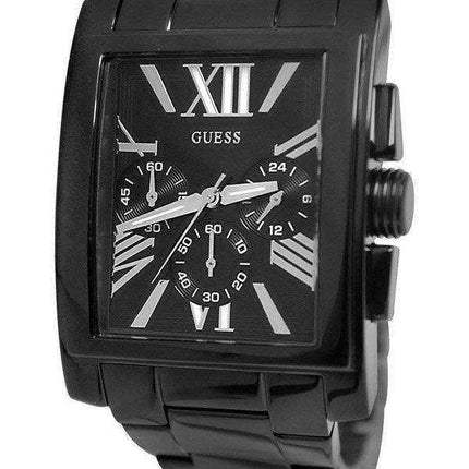Orologio da uomo Guess Cronografo in acciaio inossidabile nero U0009G3