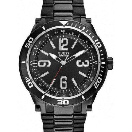 Orologio da uomo Guess in acciaio inossidabile al quarzo nero U0043G2