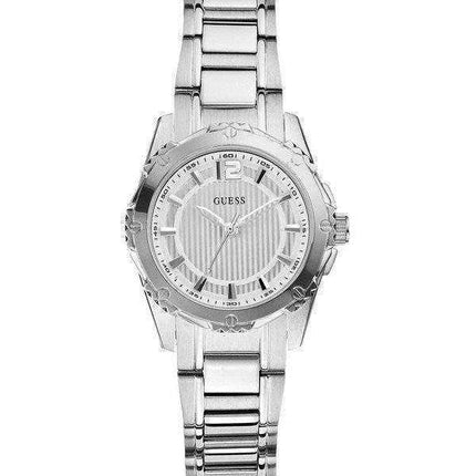Orologio da donna Guess al quarzo quadrante argentato in acciaio inossidabile U0234L1