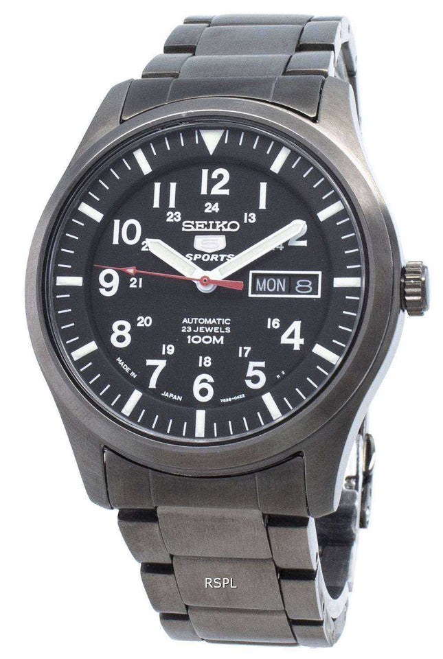 Orologio da uomo analogico Seiko 5 automatico ricondizionato SNZG17 SNZG17J1 SNZG17J realizzato in Giappone