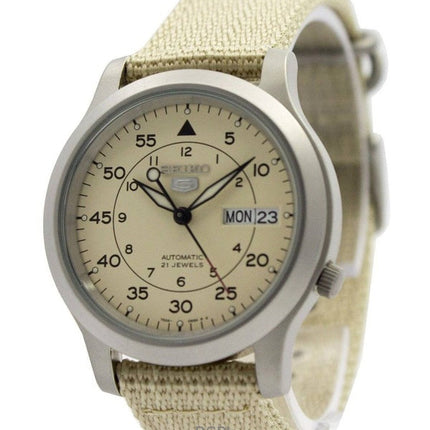 Orologio da uomo Seiko 5 Military con cinturino in nylon automatico SNK803K2, ricondizionato
