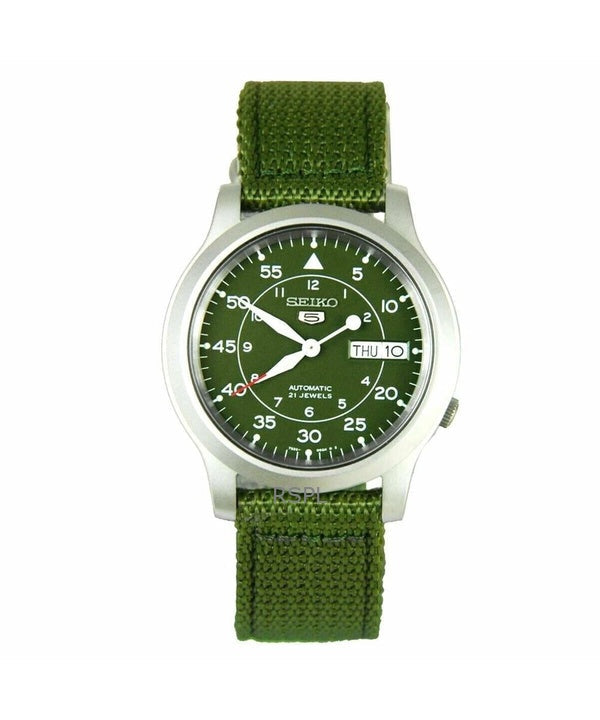 Orologio da uomo Seiko 5 Military con cinturino in nylon automatico SNK805K2, ricondizionato