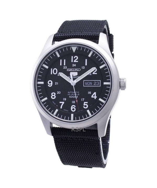 Orologio sportivo automatico Seiko SNZG15J1 da uomo con quadrante nero, ricondizionato