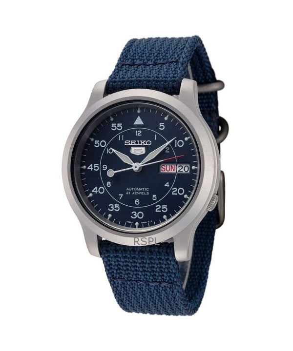 Orologio da uomo Seiko 5 Military con cinturino in nylon automatico SNK807K2, ricondizionato