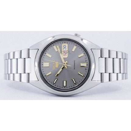 Orologio da uomo Seiko 5 automatico con quadrante grigio ricondizionato SNXS75K1