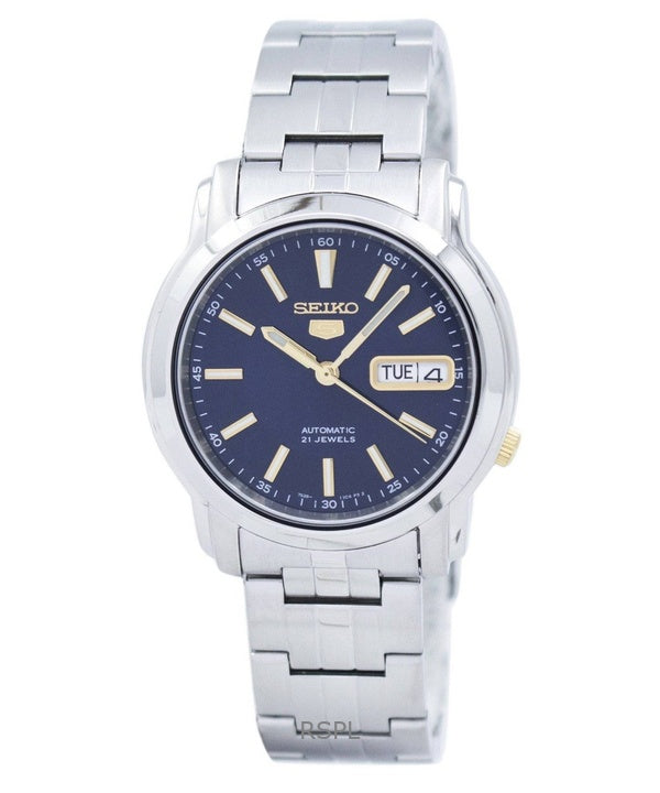 Orologio da uomo Seiko 5 con quadrante blu automatico SNKL79K1 ricondizionato