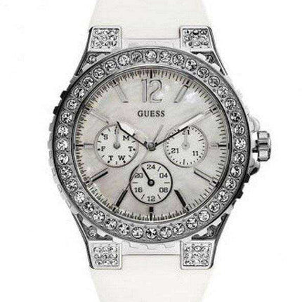 Orologio da donna Guess White Crystal Quartz U12653L1