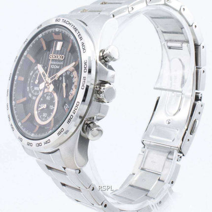 Cronografo Seiko ricondizionato SSB307 SSB307P1 SSB307P Orologio da uomo al quarzo tachimetro