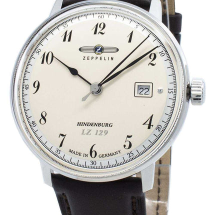 Orologio da uomo al quarzo Zeppelin Hindenburg LZ129 7046-4 70464 ricondizionato