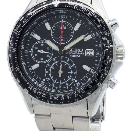 Cronografo Seiko ricondizionato SND253 SND253P1 SND253P Orologio da uomo al quarzo pilota Flightmaster