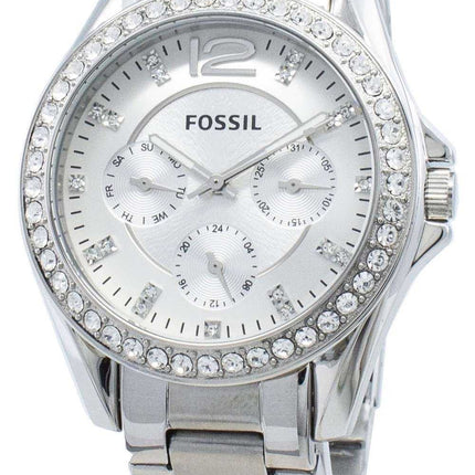 Orologio da donna Fossil Riley ES3202 cronografo con diamanti rinnovato