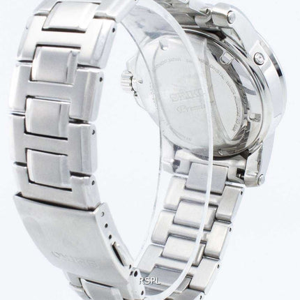 Orologio da uomo Seiko Premier SRX013 SRX013P1 SRX013P Kinetic Direct Drive Moon fasi ricondizionato