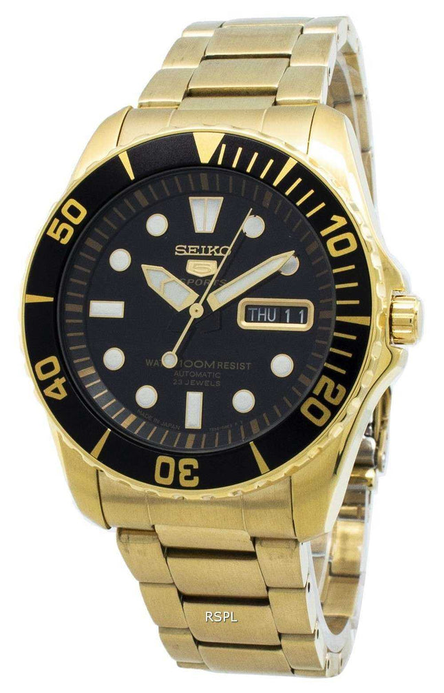 Orologio da uomo Seiko 5 Sports ricondizionato SNZF22 SNZF22J1 SNZF22J automatico realizzato in Giappone