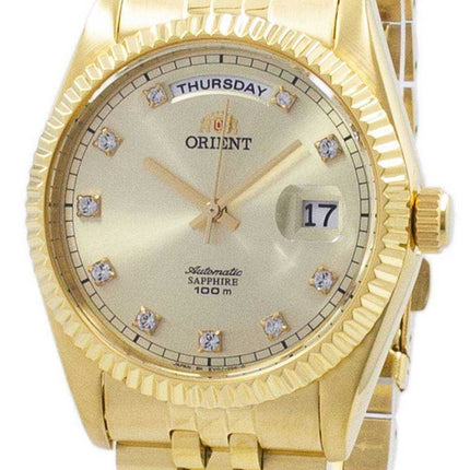 Orologio da uomo classico automatico con accenti di diamanti EV0J001G Orient "President" ricondizionato