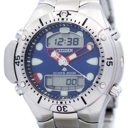 Orologio da uomo rinnovato Citizen Aqualand Diver Depth Meter Promaster Sea JP1060-52L JP1060 200M
