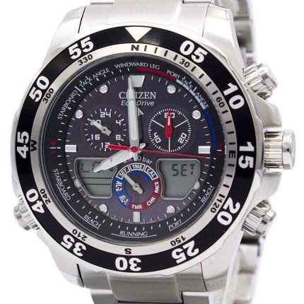 Orologio da uomo Citizen Promaster Chronograph World Time JR4045-57E JR4045 200M ricondizionato
