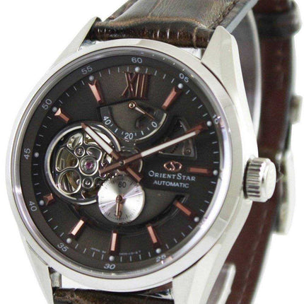 Orologio da uomo ricondizionato Orient Star automatico semi scheletrato con riserva di carica SDK05004K DK05004K 100M