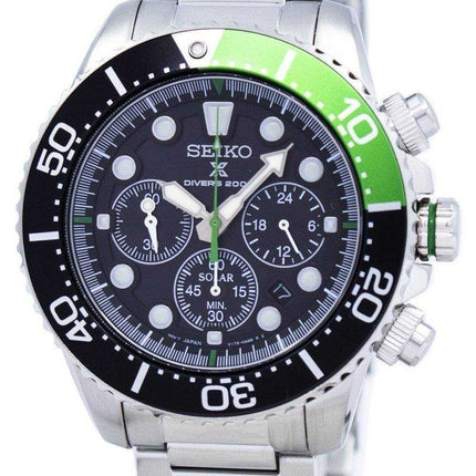 Orologio da uomo Seiko Prospex Diver&#39;s Solar Chronograph SSC615 SSC615P1 SSC615P 200M ricondizionato