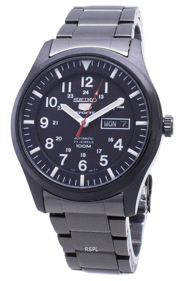 Orologio da uomo automatico Seiko 5 Sports SNZG17 SNZG17K1 SNZG17K 100M ricondizionato