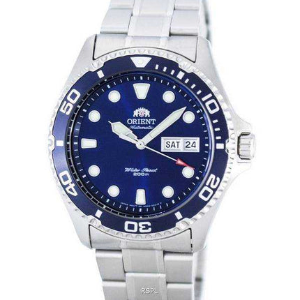 Orologio da uomo FAA02005D9 200M con quadrante blu automatico ricondizionato Orient Ray II
