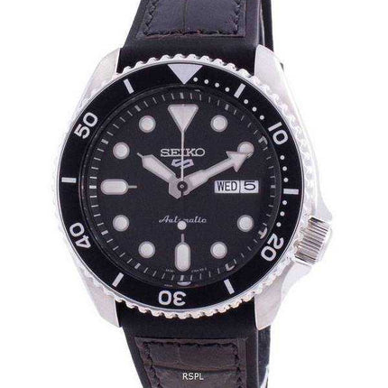 Orologio da uomo Seiko 5 Sports ricondizionato con quadrante nero automatico SRPD55K2 100M
