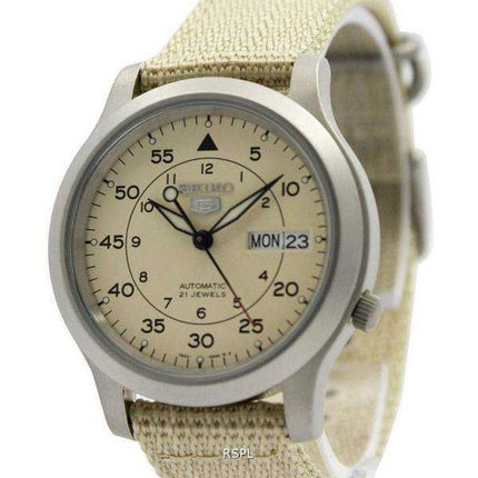 Orologio da uomo automatico con quadrante beige militare Seiko 5 ricondizionato SNK803 SNK803K2 SNK803K