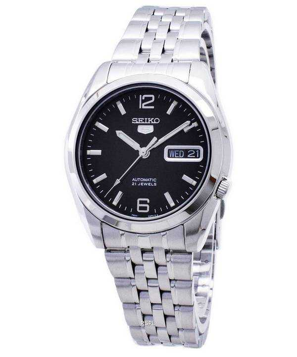 Orologio da uomo Seiko 5 ricondizionato con quadrante nero automatico SNK393 SNK393K1 SNK393K