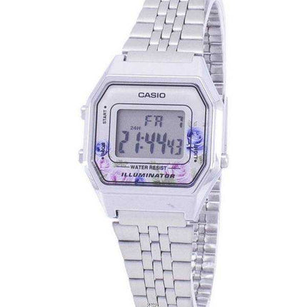 Orologio Casio ricondizionato vintage digitale quadrante grigio quarzo LA680WA-4C LA680WA-4C orologio da donna