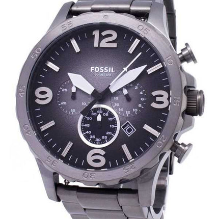 Orologio da uomo Fossil Nate Chronograph con quadrante grigio fumo JR1437 ricondizionato
