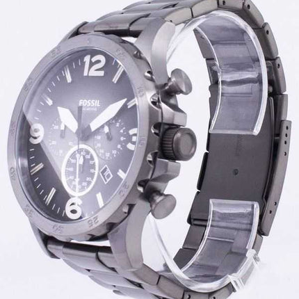 Orologio da uomo Fossil Nate Chronograph con quadrante grigio fumo JR1437 ricondizionato