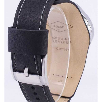 Orologio da uomo Fossil Coachman Chronograph in pelle nera CH2564 ricondizionato