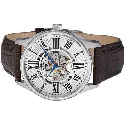 Orologio da uomo Stuhrling Original Atrium Automatic Skeleton Dial 747.01 ricondizionato