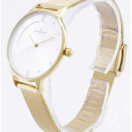 Orologio da donna Skagen Anita Gold Tone Mesh Bracelet Crystallized SKW2150 ricondizionato