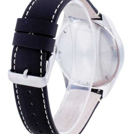 Orologio da uomo Victorinox Fieldforce in pelle con quadrante nero al quarzo 241846 100M ricondizionato