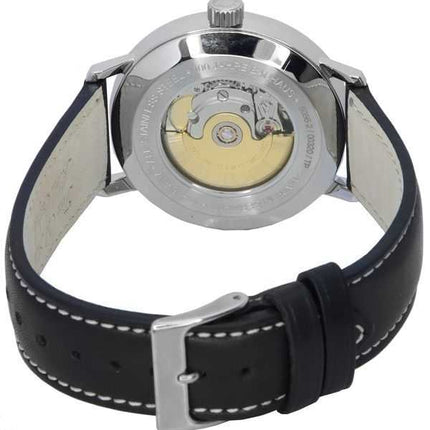 Orologio da uomo Iron Annie 100 Jahre Bauhaus con cinturino in pelle e quadrante nero, automatico, 50562, ricondizionato