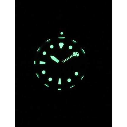 Orologio da uomo Ratio FreeDiver Sapphire in acciaio inossidabile con quadrante arancione al quarzo RTF035 200M ricondizionato
