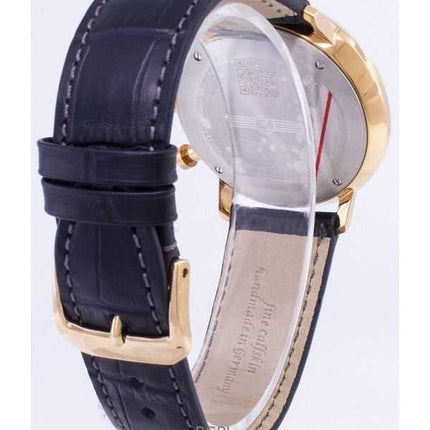 Orologio da uomo Zeppelin LZ 129 Hindenburg con quadrante blu, prodotto in Germania, al quarzo 70383, ricondizionato