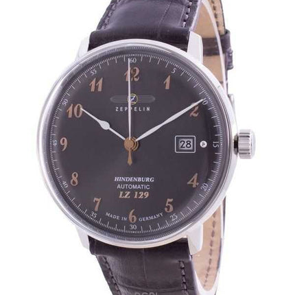 Orologio da uomo Zeppelin Hindenburg LZ129 con quadrante grigio automatico 70662 ricondizionato