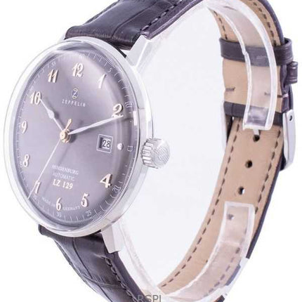 Orologio da uomo Zeppelin Hindenburg LZ129 con quadrante grigio automatico 70662 ricondizionato