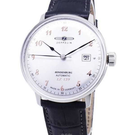 Orologio da uomo Zeppelin LZ129 con quadrante argentato, prodotto in Germania, automatico 70665, ricondizionato