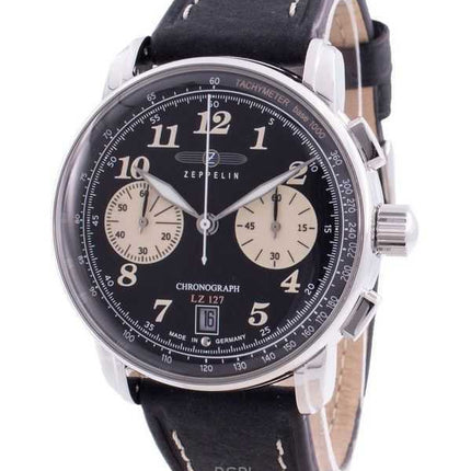 Orologio da uomo Zeppelin LZ127 cronografo quadrante nero al quarzo 86743 ricondizionato