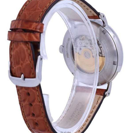 Orologio da uomo Zeppelin LZ120 Rome con quadrante bianco e cinturino in pelle automatico 71541 ricondizionato