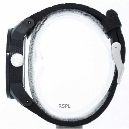 Orologio da uomo Diesel ricondizionato con cinturino in silicone e quadrante nero al quarzo DZ1437