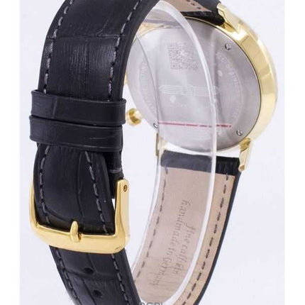 Orologio da uomo Zeppelin LZ 129 Hindenburg Moon Phase quadrante argento prodotto in Germania al quarzo 70381 ricondizionato